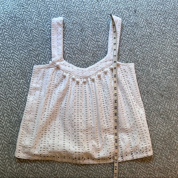 Sundance pom pom keyhole / cutout tank top with tassels. Worn once. - Picture 4 of 7